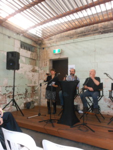 Magdalena faciliating "The State of Australian Poetry" at The Newcastle Writers Festival